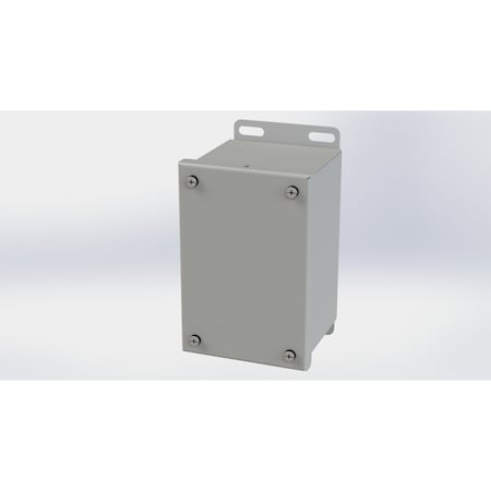 Saginaw Control & Engineering Captive Screws Electrical Enclosures, 6.13 in H, 4 in D, 4 in W, NEMA 3R, 4, 12, 13, Carbon Steel SCE-6044SC